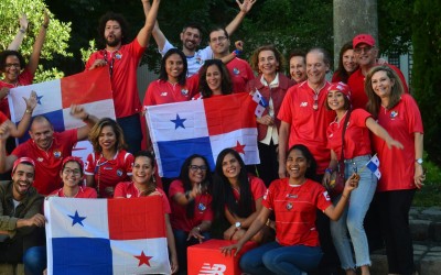 Copa del Mundo de fútbol 2018, Panamá/Bélgica, en la sede de New Balance