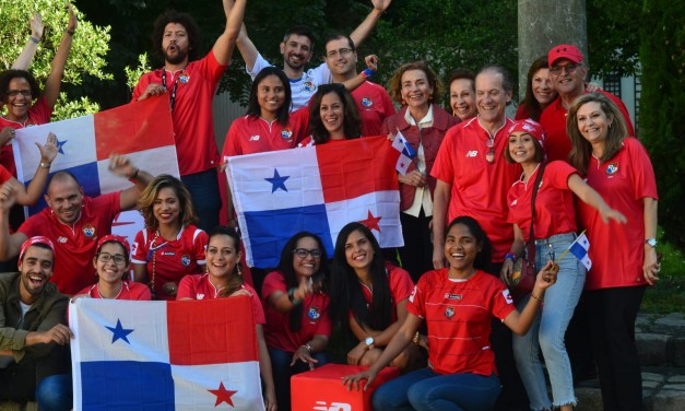 Copa del Mundo de fútbol 2018, Panamá/Bélgica, en la sede de New Balance
