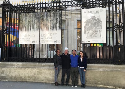 Inauguración de la exposición del pintor panameño David Solis, el 23 de mayo de 2019, en la Casa de América Latina de Paris.
