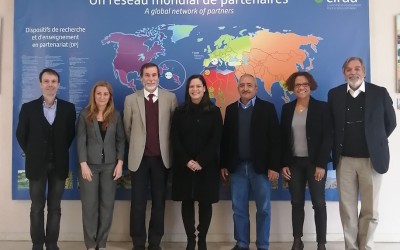 Acompañando a la delegación de Fontagro en el Centro de Investigación Agronómica para el Desarrollo en Montpellier , Francia