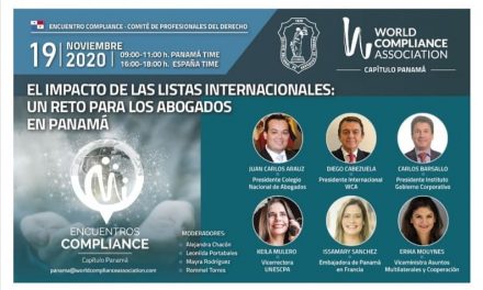 Nuestras Viceministra y Embajadora han sido invitadas al evento “El impacto de las listas internacionales: Un reto para los abogados en Panamá”