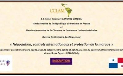 SE Issamary Sánchez ha sido invitada para la apertura del Seminario sobre «Negociación, Contratos Internacionales y Protección de la marca»