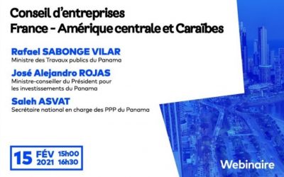 Promoviendo las inversiones francesas en Panamá. Seminario virtual de autoridades panameñas y empresarios del MEDEF.