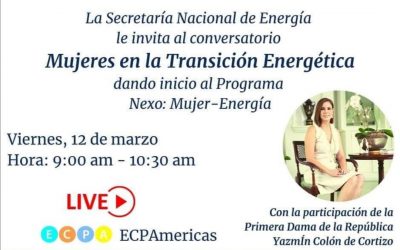 SE Issamary Sánchez participó del evento virtual «Mujeres en la transición energética», con la Primera Dama de Panamá, Yazmín Colón de Cortizo.