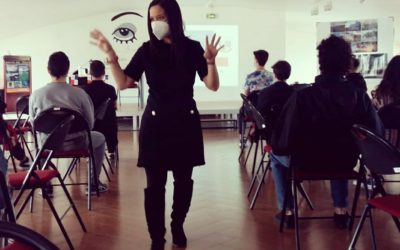 La Embajadora Issamary Sánchez fue invitada al Liceo Luis Buñuel en París, donde expuso sobre Panamá.