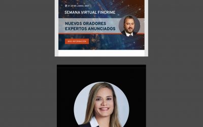 SE Issamary Sánchez participará como Expositora en la Semana Virtual Fincrime, organizado por la Asociación de Especialistas Certificados en Delitos Financieros.