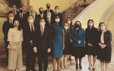 Reunión de  Embajadores de  América Latina con Emmanuel Bonne, Consejero de la Presidencia francesa.