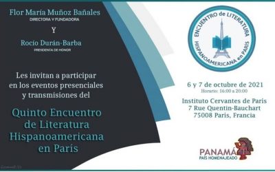 Panamá será el país homenajeado en el Quinto Encuentro de Literatura Hispanoamericana en París.