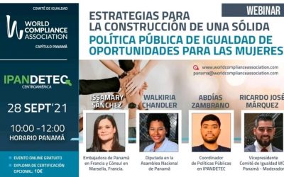 SE Issamary Sánchez ha sido invitada como conferencista al evento de Wordcompliance sobre políticas públicas de igualdad de oportunidades para las mujeres.