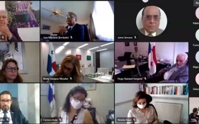 Reunión de la VM Carrizo con cuerpo diplomático de Panamá sobre los flujos migratorios irregulares.