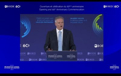 Participamos de la Reunión del Consejo Ministerial de la OCDE.