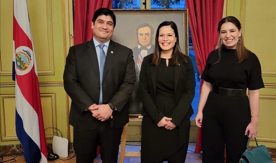 Visite du Président et de la Première Dame du Costa Rica en France.