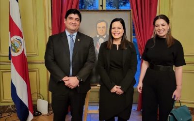 Visita del Presidente y Primera Dama de Costa Rica a Francia.