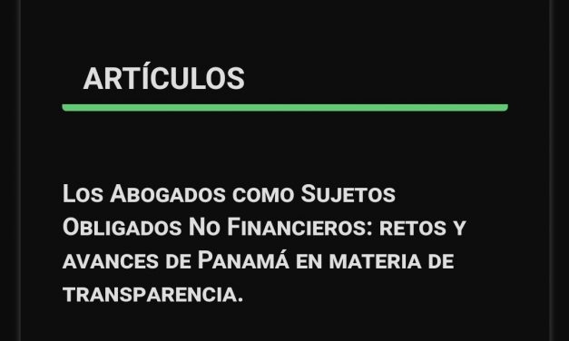 Artículo de SE Issamary Sánchez publicado en el Boletín OPLAC.