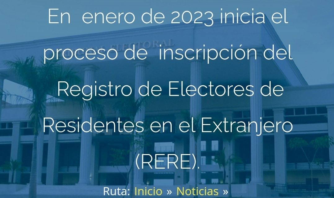 Enero 2023, inicia Registro de Electores residentes en el extranjero para elecciones 2024.