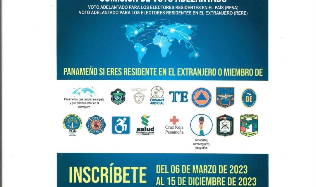 Inscripción de panameños en el extranjero para ejercer el sufragio 2024.