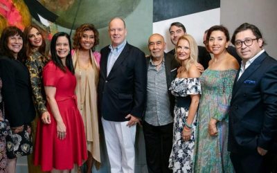 Présentation de l’exposition « Life in Motion » de l’artiste panaméenne @olgasinclair , lors de la Monaco Art Week.
