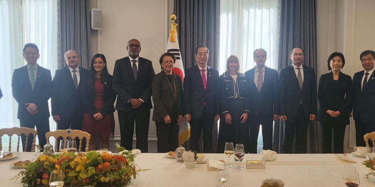 Visite du Premier ministre coréen à Paris.