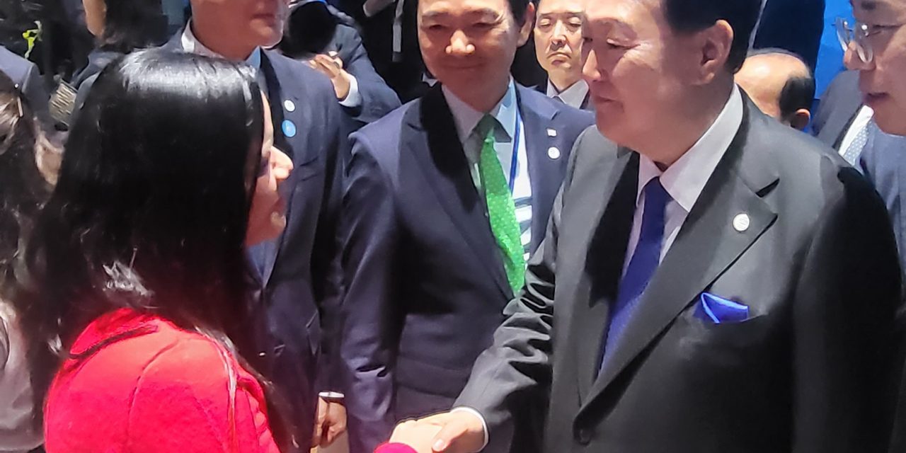Visita del Presidente de la República  de Corea.