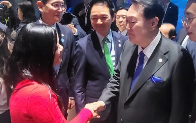 Visite du président de la République de Corée.