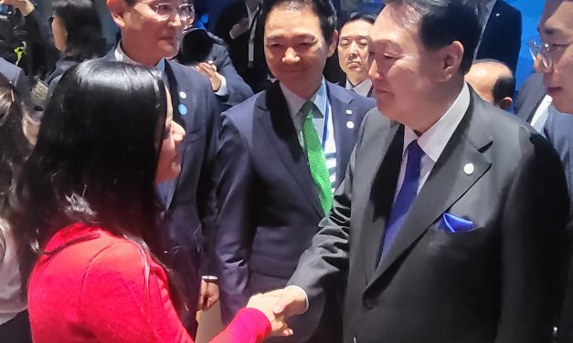 Visita del Presidente de la República  de Corea.