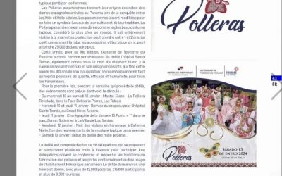 Article dans le magazine Café Latino écrit par notre 3SCDYC Tania Valderrama sur le festival traditionnel « Mil Polleras » du Panama !
