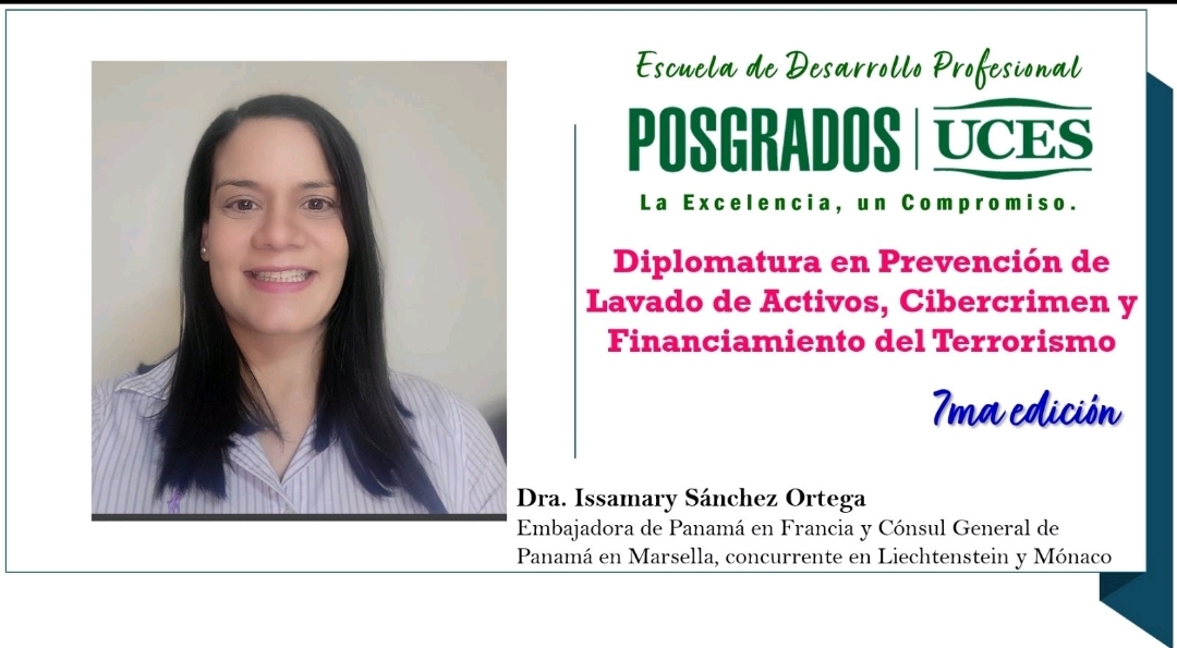 SE Issamary Sánchez enseignante au 7ème. Édition du Diplôme en Prévention du Blanchiment d’Argent du Centre UCES.